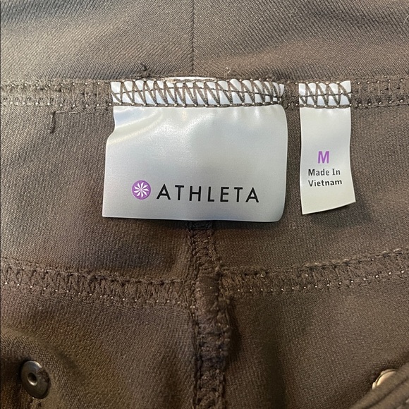 Athleta Mid Rise Straight Leg Jeggings Size Medium Gray | EUC - Picture 4 of 5